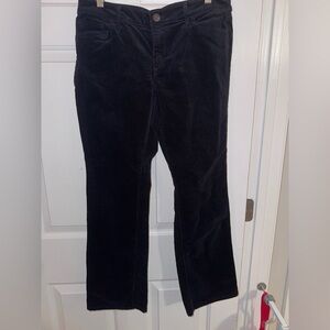 LOFT Women's Black Corduroy Pants